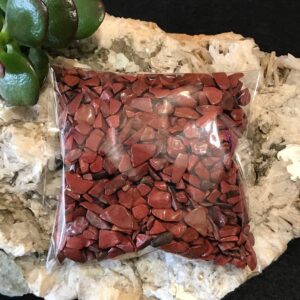Red Jasper Mini Tumbled Stones - 100gm pkt