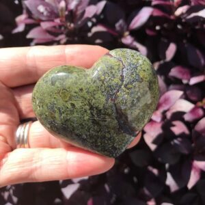 Dragon Blood Jasper Heart