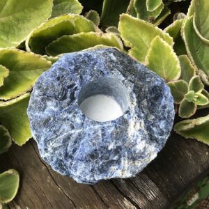 Sodalite Candle Holder