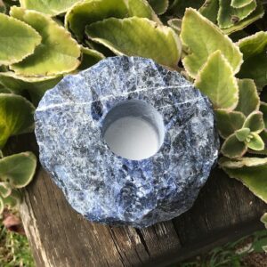 Sodalite Candle Holder
