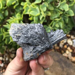 Black Kyanite Fan