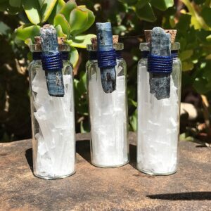 Selenite & Kyanite Vial