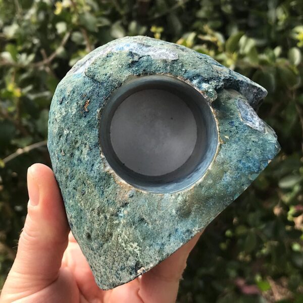 Agate Geode Candle Holder - Image 2