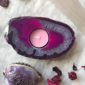 Agate Candle Holder