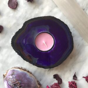 Agate Candle Holder