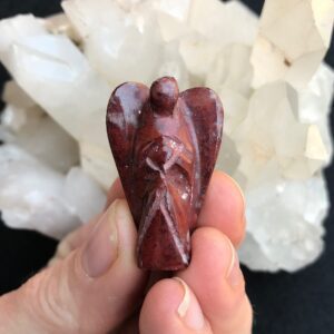 Mini Red Jasper Angel