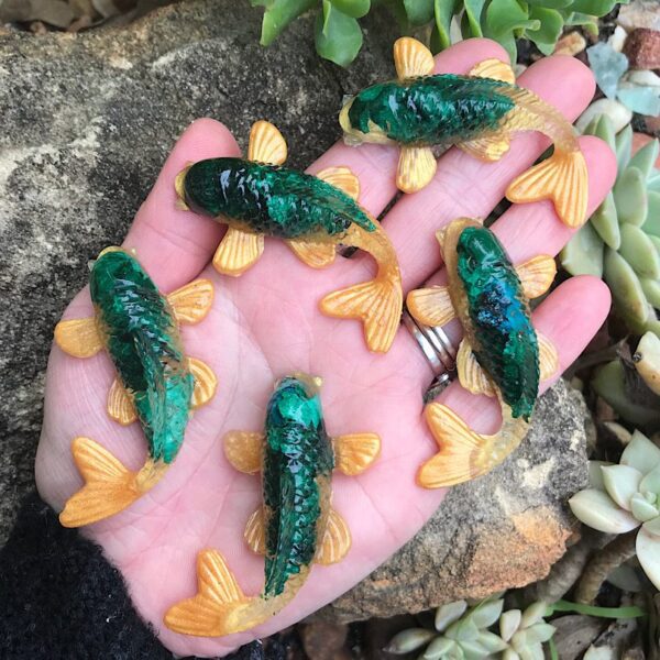 Malachite Koi Orgonite - Image 2