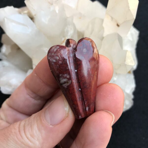 Mini Red Jasper Angel - Image 2