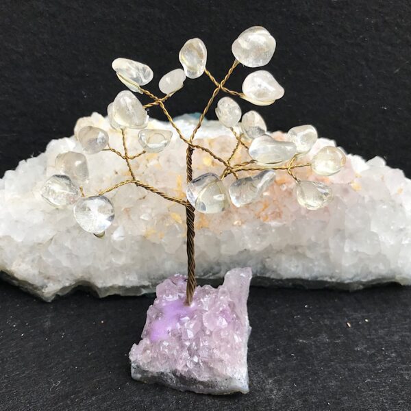 Clear Quartz Gemstone Tree
