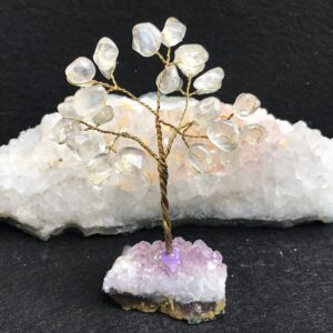 Clear Quartz Gemstone Tree