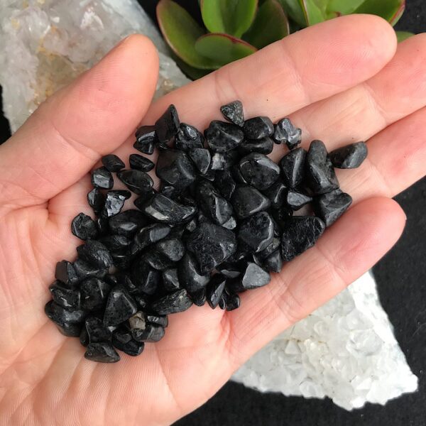 Black Tourmaline Chip Stones - Image 3