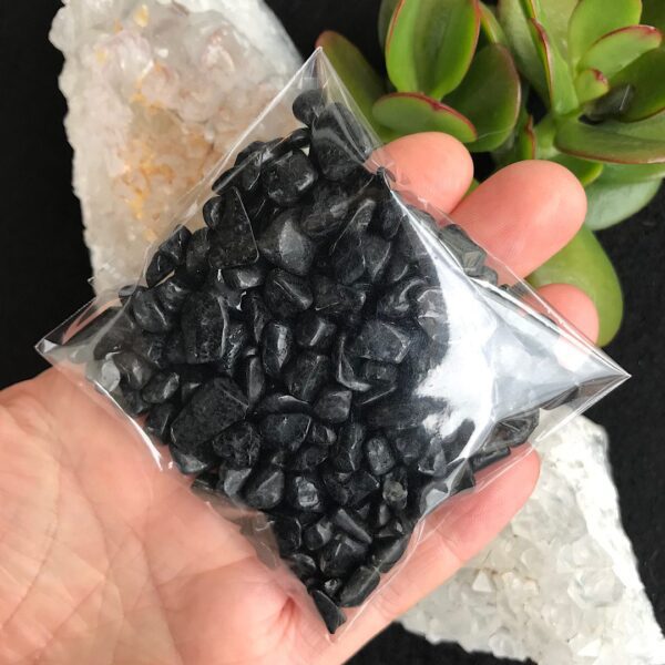 Black Tourmaline Chip Stones - Image 4