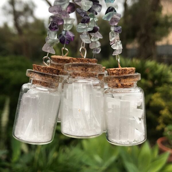 Selenite Hanging Bottle - Image 2
