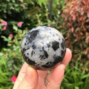 Tourmilated Quartz Sphere