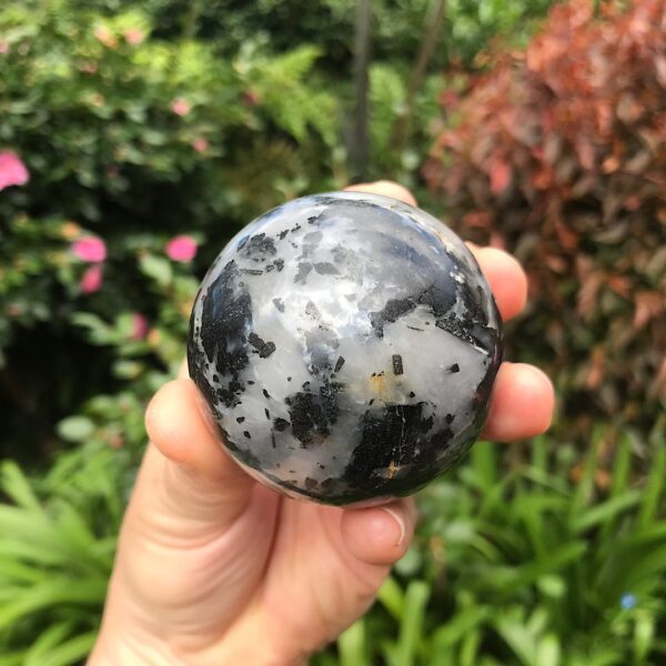 Tourmilated Quartz Sphere - Image 3