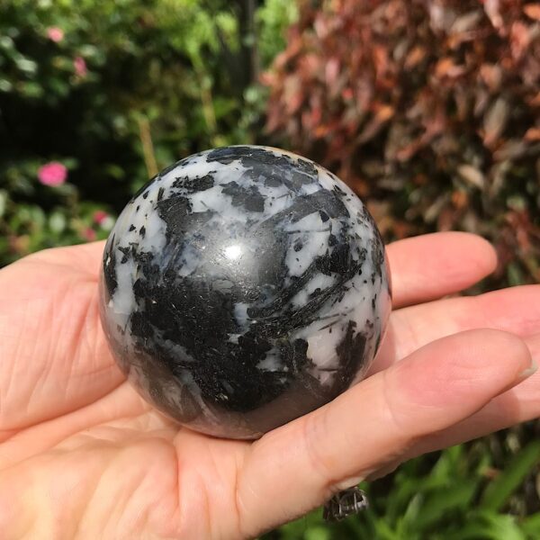Tourmilated Quartz Sphere - Image 3
