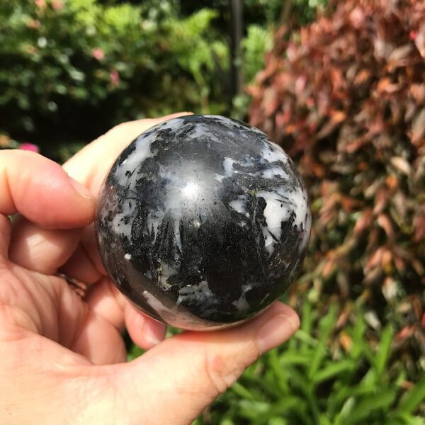 Tourmilated Quartz Sphere - Image 4