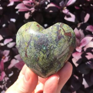 Dragon Blood Jasper Heart