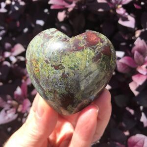 Dragon Blood Jasper Heart