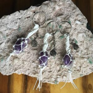 Amethyst Key Chain