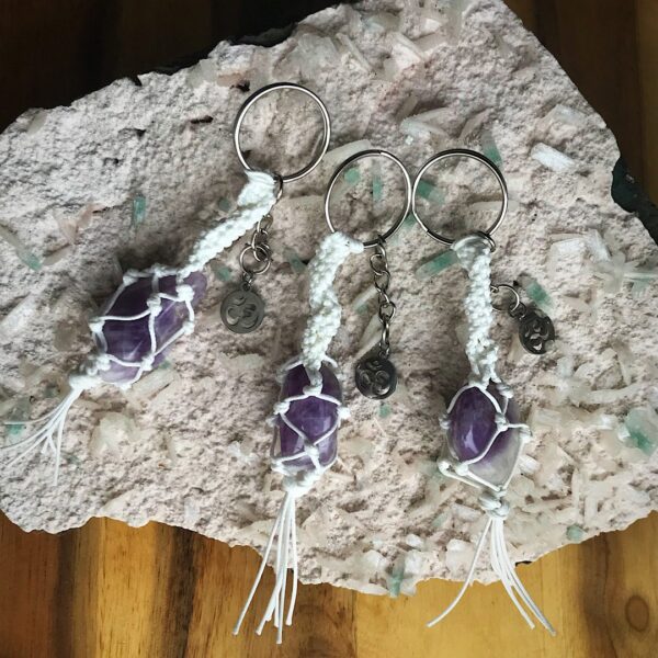 Amethyst Key Chain