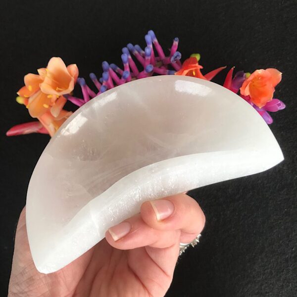 Selenite Moon Bowl - Image 2
