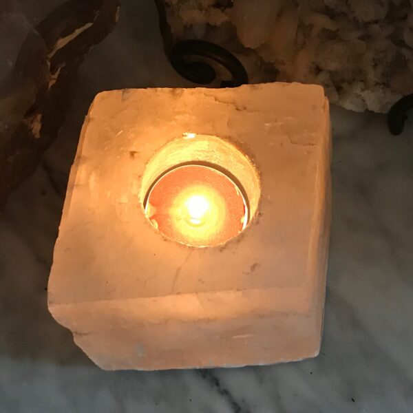 Iceland Spar Calcite Candle Holder - Image 2