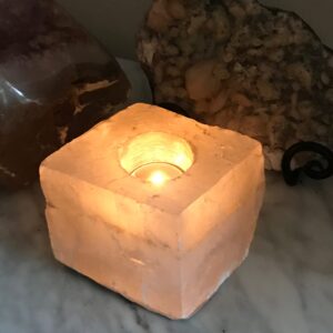 Iceland Spar Calcite Candle Holder
