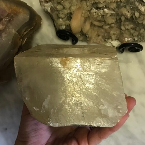 Iceland Spar Calcite Candle Holder - Image 4