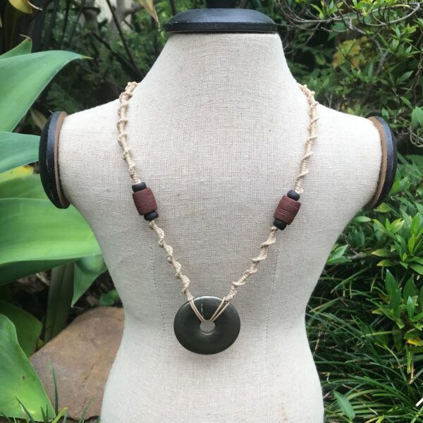 Pyrite Macramé Necklace - Image 5