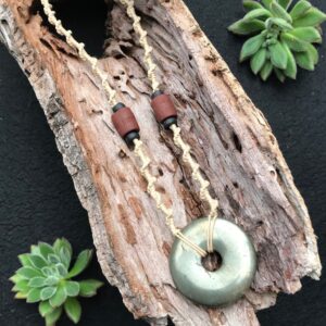 Pyrite Macramé Necklace