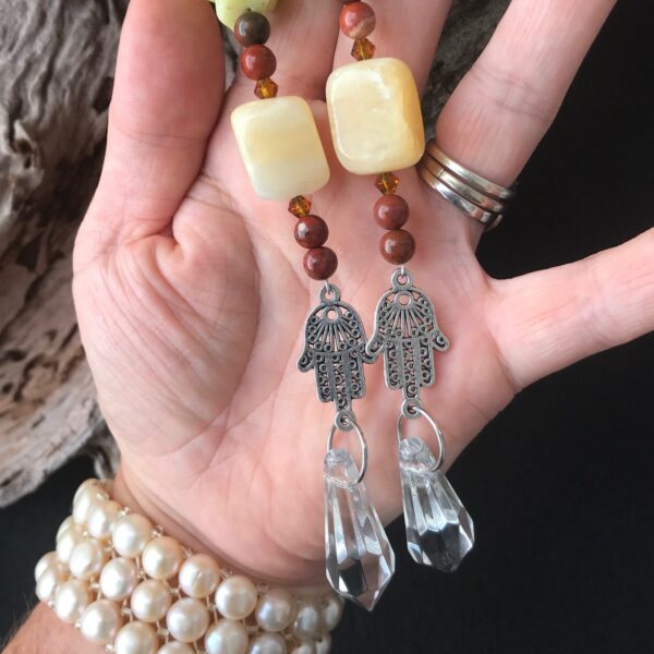 Hamsa Gemstone Sun-Catcher - Image 2