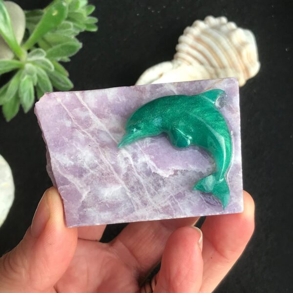 Dolphin Lepidolite Slab - Image 3