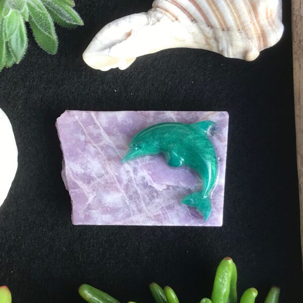 Dolphin Lepidolite Slab - Image 2