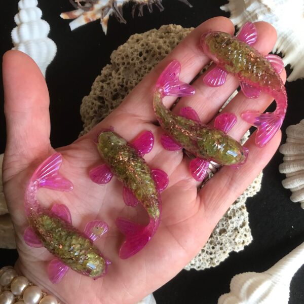 Peridot Orgonite Koi - Image 4