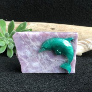 Dolphin Lepidolite Slab