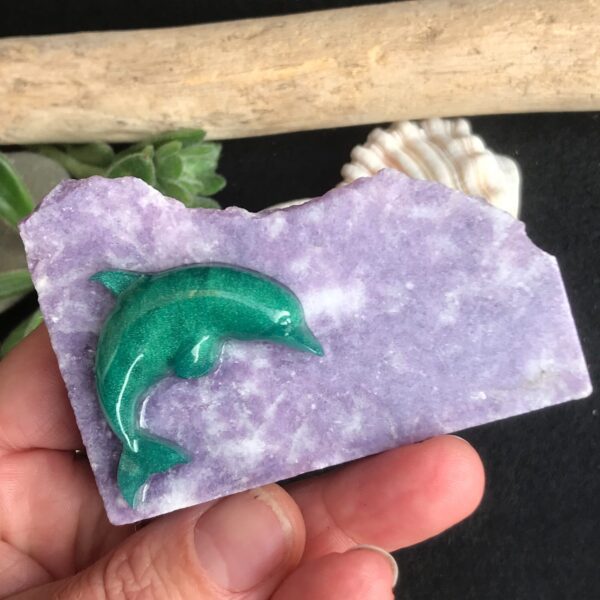 Dolphin Lepidolite Slab - Image 4