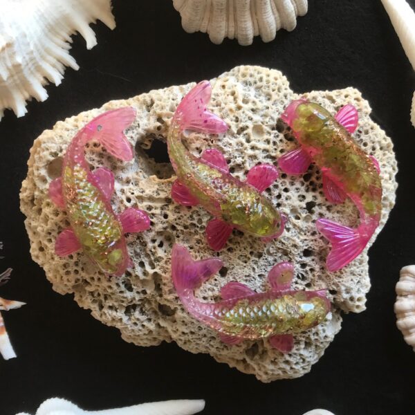 Peridot Orgonite Koi - Image 3