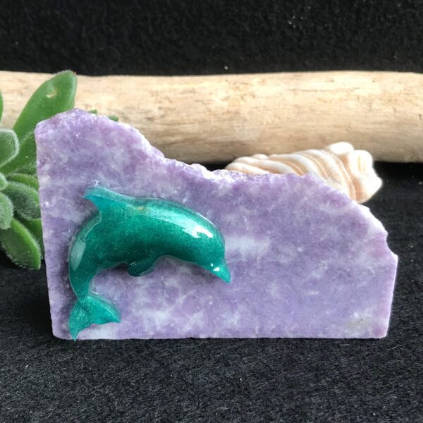 Dolphin Lepidolite Slab - Image 2