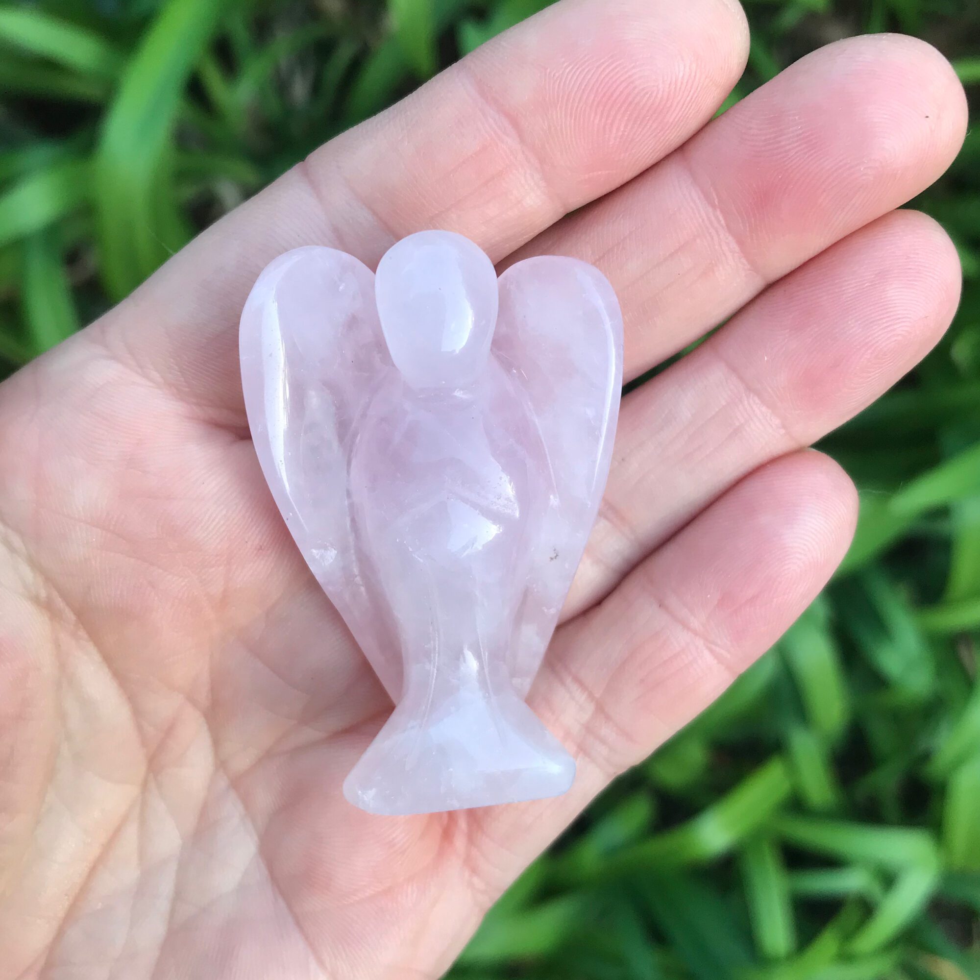 Large Rose Quartz Angel - Crystal Harmony Australia