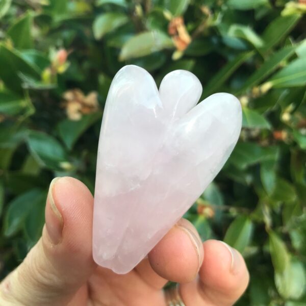 Large Rose Quartz Angel - Image 3