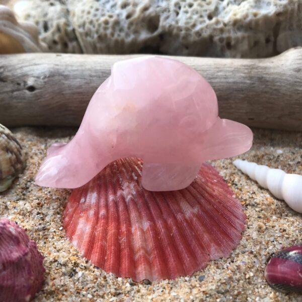 Rose Quartz Dolphin - Image 3