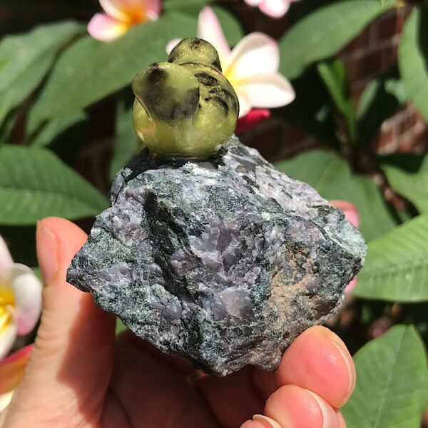Bird on Indigo Gabbro Jasper - Image 4