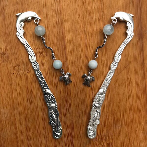 Aquamarine Dolphin Bookmark - Image 3