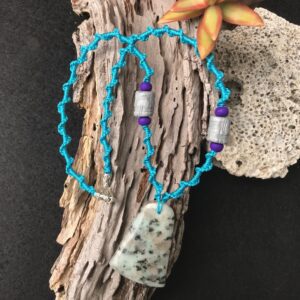 Sesame Jasper Macramé Necklace
