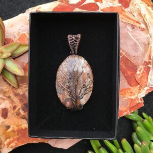 Stick Agate Tree of Life Pendant