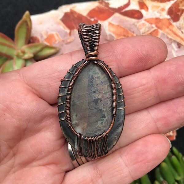 Stick Agate Tree of Life Pendant - Image 4
