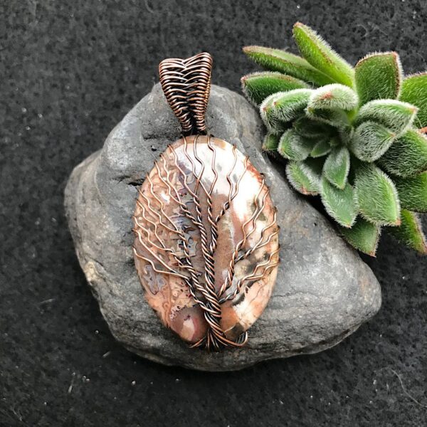 Stick Agate Tree of Life Pendant - Image 2
