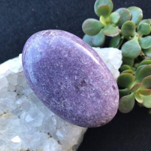 Lepidolite Palm Stone