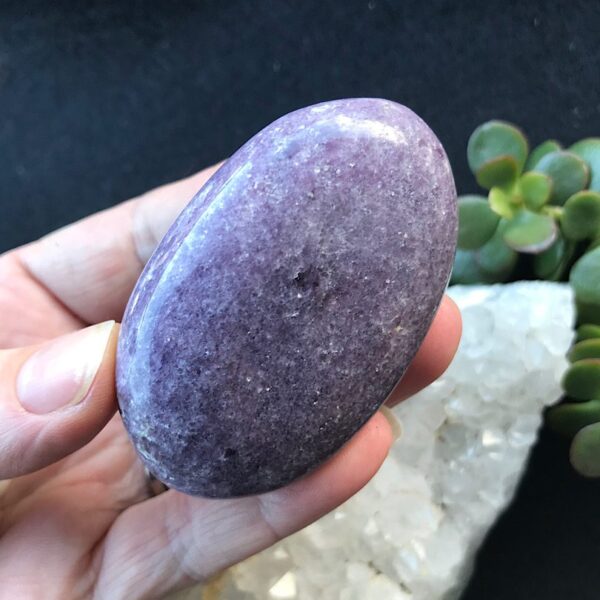 Lepidolite Palm Stone - Image 2